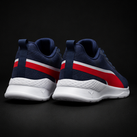 PUMA FLEXRUN SPORTS SHOES – NAVY BLUE & RED PERFORMANCE SNEAKERS