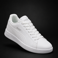 PUMA MEN'S WHITE CASUAL SNEAKERS | LIGHTWEIGHT LACE-UP SHOES