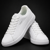 PUMA MEN'S WHITE CASUAL SNEAKERS | LIGHTWEIGHT LACE-UP SHOES