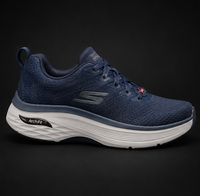 SKECHERS GO WALK ARCH FIT RUNNING SHOES - NAVY BLUE COMFORT SNEAKERS