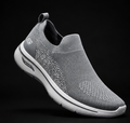 SKECHERS ARCH FIT SLIP-ON WALKING SHOES - LIGHT GREY COMFORT SNEAKERS
