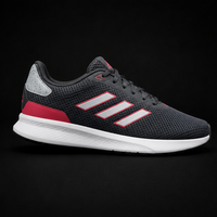 ADIDAS MEN'S GREY RUNNING SHOES | BREATHABLE LIGHTWEIGHT SPORTS SNEAKERS
