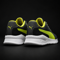 PUMA MEN'S BLACK & NEON GREEN RUNNING SHOES | LIGHTWEIGHT SPORTS SNEAKERS